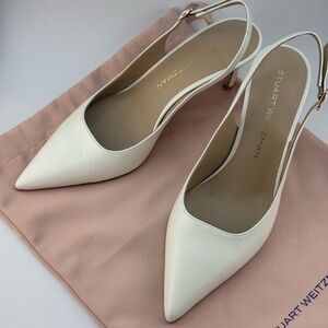 White Wedding Heels by Stuart Weitzman